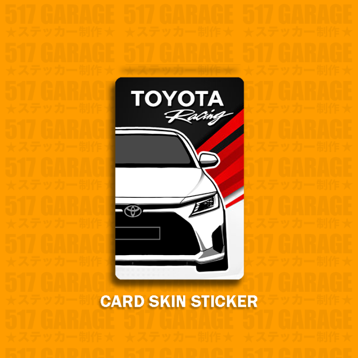TOYOTA VIOS 2023 STICKER STICKER UNTUK KAD BANK,TNG DAN LAIN2 Lazada