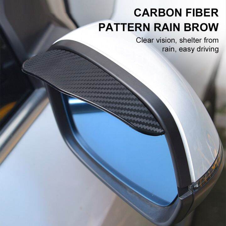 【YF】Sun Shade Self Adhesive Car Accessories Visor Carbon Fiber Black