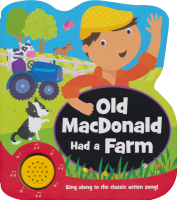 Old MacDonald had a farm European and American nursery rhyme accompaniment phonation Book Old MacDonald has a farm special-shaped cardboard book childrens Enlightenment English picture books reading materials original imported childrens books