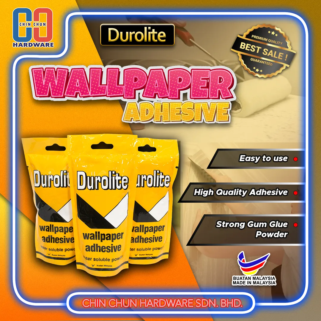 DUROLITE WALLPAPER ADHESIVE | 125g | GUM GLUE POWDER | HIGH QUALITY ADHESIVE  | EASY TO MIX AND USE | GAM DINDING | Lazada