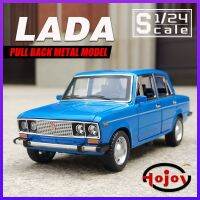 ลูกเต๋าของเล่นหล่อโลหะ1/24 Lada 2106รถบรรทุกรถยนต์รุ่นแบบคลาสสิกสำหรับเด็กผู้ชายเด็กยานพาหนะงานอดิเรก &amp; ของสะสม