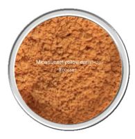 mica สีส้ม SunSet yellow Earis 7420 30g 006887   สีประกาย สีชิมเมอร์ สีแวววาว ไมก้า สีติดทน สีละลายน้ำมัน สีใส่สบู่ สีเครื่องสำอางค์ สีแร่ธาตุ