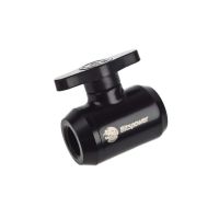 FITTING (อุปกรณ์ประกอบชุดน้ำ) BITSPOWER MATT BLACK MINI VALVE WITH BLACK HANDLE