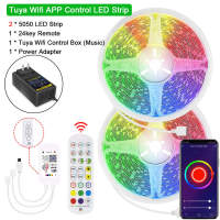 Tuya Rgb Led Strip DC 12v Led Lights For Room Sunset Lamp SMD5050 Remote ControlBluetooth APPWifi