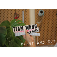 สติ๊กเกอร์ ลาย TEAM WANG มีสีมากกว่าในรูป หลายขนาดให้เลือก สติ๊กเกอร์งานไดคัท สติ๊กเกอร์ติดไดทุกที่ ติดรถ ติดฝาถังน้ำมัน ไดคัทตามแบบ