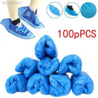 ◘▽♝ 100 Pack/50 Pairs shoe Covers Disposable Waterproof Rain Shoe amp; Boot Covers Slip-resistant Rubber Rain Boot Overshoes Covers