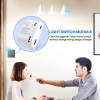 1CH RF Smart Switch 7-32V AC DC WIFI Tuya Remote Control 433 Light Switch 10A Rele Relay Self-Locking Interlock Inching