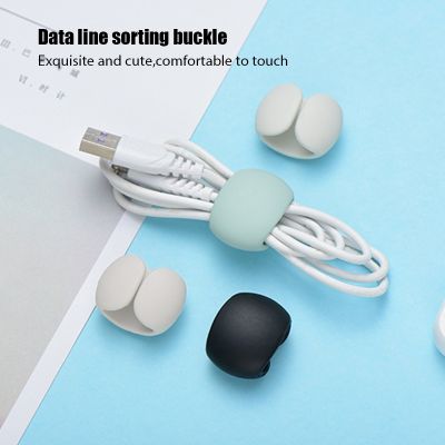Kabel Pengatur Klip Mouse Kawat Headphone Pemegang USB Pengisi Daya Kabel Winder Meja Rapi Pengatur Kabel Pelindung Kabel