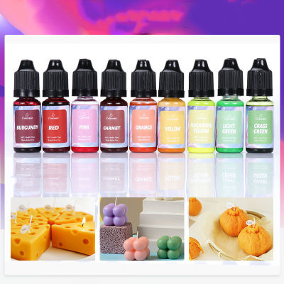 18สีเทียน Toning Paint Aromatpy Liquid Colorant Pigment DIY เทียนแม่พิมพ์สบู่สีงานฝีมือทำด้วยมือ Dye Pigment