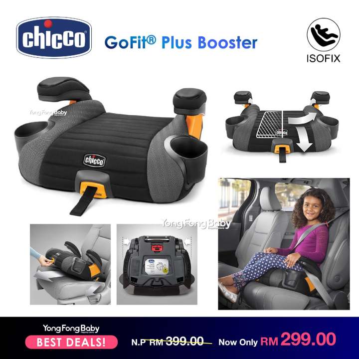 GoFit Plus Booster Car Seat - Iron