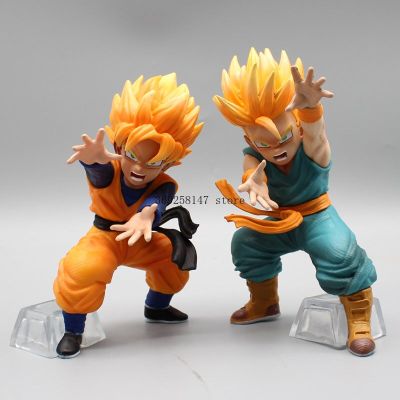 ZZOOI 15cm Anime Dragon Ball Z Figure Kamehameha Son Gohan Trunks Action Figures PVC Collection Statue Comic Model Doll Toys Gifts