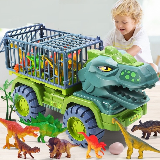 Đồ chơi xe ô tô chở khủng long bbs cỡ lớn trẻ em - ảnh sản phẩm 1