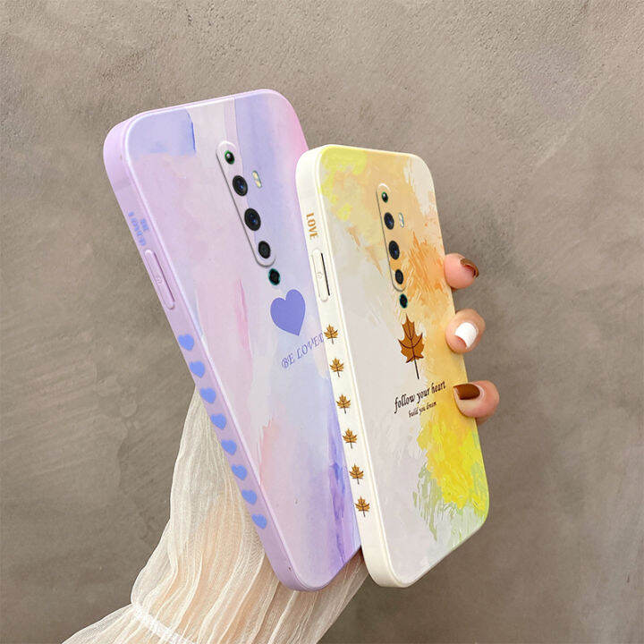 เคส-oppo-reno2-f-ซิลิโคน-tpu-ฝาหลัง-oppo-เคสโทรศัพท์-reno2f-ทาสีปลอกอ่อน