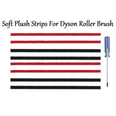 9Pcs for Dyson V7 V8 V10 V11 Vacuum Cleaner Soft Plush Strip Screwdriver Direct Drive Electric Floor Roller Brush Parts