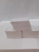 100 thẻ flashcard trắng kích thước 3,5x8 cm bo 4 góc không kèm khoen, bìa