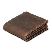 [ใหม่2023] กระเป๋าสตางค์สำหรับผู้ชาย,ผู้ชายหนังวัวแท้กัน RFID กระเป๋าสตางค์กระเป๋าสตางค์ใบสั้นกระเป๋าสตางค์กระเป๋าเงินแฮนด์เมด