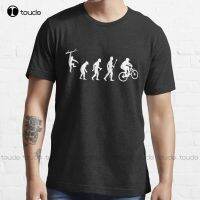 New Funny Mounn Biking Evolution T-Shirt Cotton Tee Shirt S-3Xl Mens T Shirts Graphic Custom Aldult Teen Unisex Custom Gift