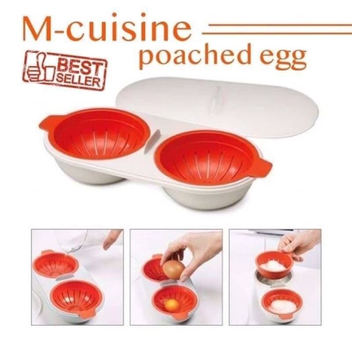 m-cuisine-poached-egg-ที่ทำไข่ลวก-ที่ทำไข่ต้ม-ที่ทำไข่ดาว-ชุดทำไข่ดาว-ชุดอุปกรณ์ต้มไข่ดาวน้ำ-โดยใช้ไมโครเวฟ-ชุดทำไข่ลวก-ชุดอุปกรณ์ทำไข่น้ำ-t1271