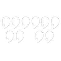 10X Universal Small Clamp Bluetooth Ear Hook Loop Clip Replacement Clear