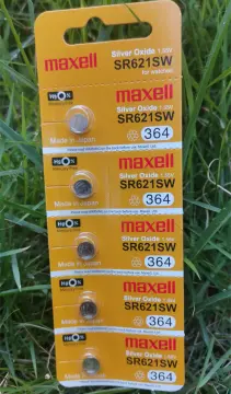 364 MAXELL WATCH BATTERIES SR621SW (10 piece) SR621 SW364 New Authorized  Seller