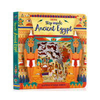 The original English step inside ancient Egypt walks into the ancient Egyptian childrens English early education enlightenment cave paperboard, turns over the book, and the ancient Egyptian Pharaohs fairy tales are produced by Usborne