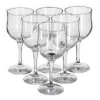 Pasabahce White Wine Glass (6 ใบ) ชุดเเก้วไวน์ แก้วไวน์ขาว แก้วไวน์ เเก้วไวน์สวยๆ / 6 ออนช์, 200 cc