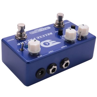 Mosky Deluxe Preamp Guitar Effect Pedal 2 In 1 Boost Classic Overdrive Effects Metal Shell With True Bypass Guitar Accessories