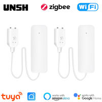 Tuya ZigBee WiFi Smart Water Sensor Leak Detector น้ำท่วมน้ำรั่ว Alarm Smart Life Control ทำงานร่วมกับ Tuya Zigbee Gateway