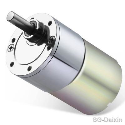 【YF】✆✇❀  12V 30RPM Motor Torque Electric Speed Reduction Geared Eccentric Output Shaft 37mm Gearbox