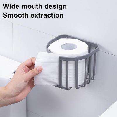Self-Adhesive&nbsp;Toilet Paper Rack Wall Mounted&nbsp;Tissue Hanging Holder&nbsp;Decorative Paper Roll Stand  Bathroom&nbsp;Accessories Bathroom Counter Storage