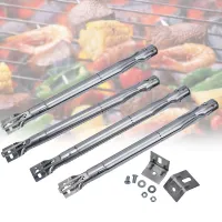 4pcs Scalable BBQ Gas Grill Tube Burners Adjustable 30-45cm Replaced Stainless Steel Tool Universal Replacement