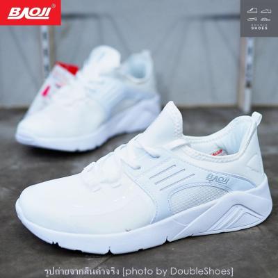 BAOJI รองเท้าวิ่ง รองเท้าผ้าใบหญิง รุ่น BJW480 สีขาว ไซส์ 37-41