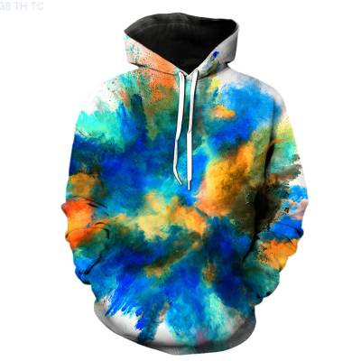 Splash ink Printed Hoodies Men 3d Hoodies Brand Sweatshirts Boy Jackets Quality Pullover Fashion Tracksuits colour Streetwear Size:XS-5XL