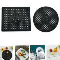 Quick Drain Sink Pad Kitchen Table Anti Slip Soft Rubber Sink Mat Placemat Drying Dishes Heat Insulation Protector Dishes Access