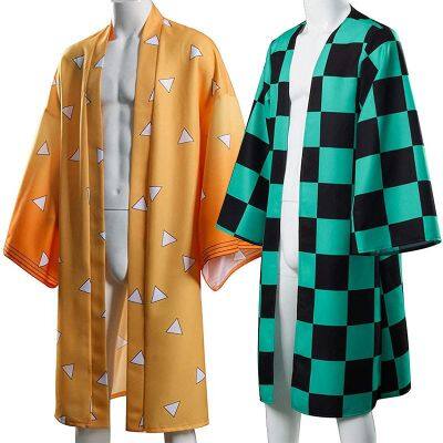 Demon Slayer Kimetsu No Yaiba Kimono Haori Cloak Cosplay Costume Halloween Adult Child Anime Costumes Cape