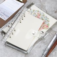 【Ready Stock】 ✥✁■ C13 Familiesandflash A5/A6/A7 Transparent Loose Leaf Ring Binder Notebook Weekly Planner Diary Cover