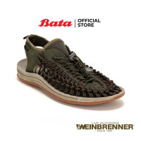 Bata บาจา Weinbrenner รองเท้าลำลองรัดส้น แบบสวมแนวสปอร์ต ดีไซน์เก๋ น้ำหนักเบา สำหรับผู้ชาย รุ่น SOREN สีมะกอก 8408007 สีกรมท่า 8409007