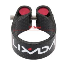 Lixada Carbon Fiber Seat Post Clamp น้ำหนักเบา30.2Mm 34.9Mm อุปกรณ์ขี่จักรยาน