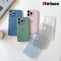 NIWINEE เคสบางพิเศษสำหรับ iPhone 14 13 12 11 Pro Max XS XR X 8 7 6 6S Plus + ซิลิโคนนิ่มสีประกายหิมะเคสโทรศัพท์สีสันสดใสเคสบางเฉียบทำให้สดชื่นฝาหลังเป็นมิตรกับผิว