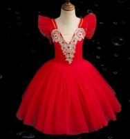 【YD】 1pcs/lot children lace rhinestone Ballet Skirts Belly Costumes  Performance