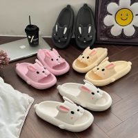 Summer Kids Women Slippers Eva Soft Sole Sandals Cute Cartoon Rabbit Girl Shoes Non-Slip Baotou Home Slipper Platform Flip Flops