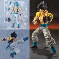 โมเดลอะนิเมะ Shfiguarts Gogeta ดราก้อนบอล Z ผมสีฟ้า Gogeta โรงละครตุ๊กตาขยับข้อได้ของเล่นสะสม Mas ของขวัญ