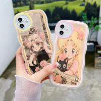 เคสเด็กผู้หญิงสวยสำหรับ Xiaomi 10T 11T 12T Pro 11 Lite 5G Poco X5 Pro M3 M4 F4 X2 X3 X4 GT X4 NFC น่ารักแมว S-Shaped Wave เคสโทรศัพท์ TPU