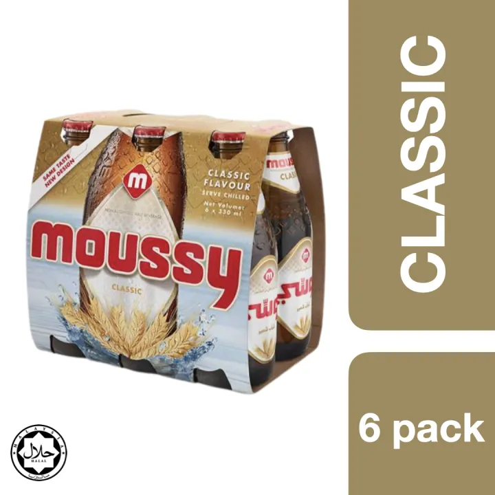 Moussy Malt Beverage Classic Flavour 330ml x 6 ++ มูซี เครื่องดื่มมอลต์