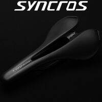 SYNCROS อานสีดำถนนคาร์บอนไฟเบอร์เต็มภูเขาชิ้นส่วนเบาะจักรยานที่นั่งพับได้