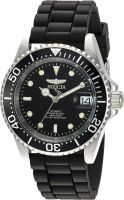 Invicta Mens Pro Diver Automatic Watch with Silicone Band, Black (Model 23678)