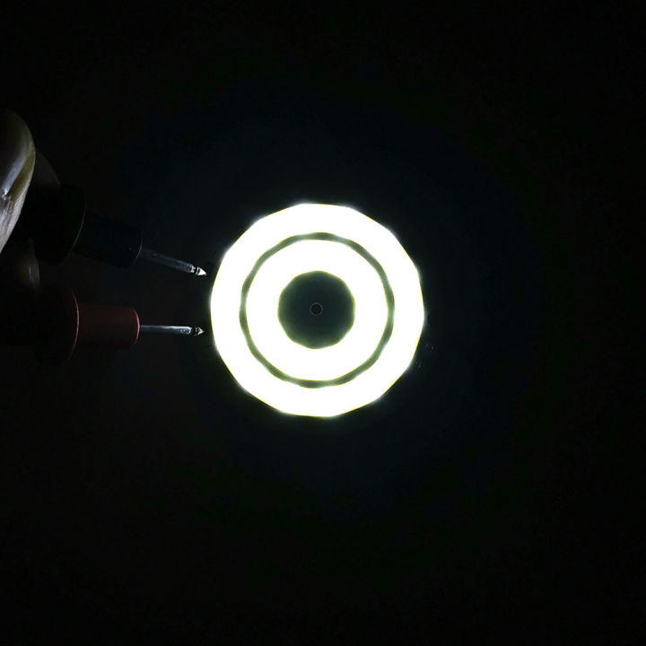 3โวลต์ไฟ-led-50มิลลิเมตรเส้นผ่าศูนย์กลางรอบซังชิปคู่แหวนหลอดไฟ-led-3-7โวลต์5วัตต์หลอดไฟ-led-สำหรับ-diy-worklights-ตกแต่งบ้านแสง
