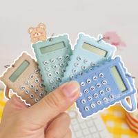 Creative School Supplies Pocket Calculator Fast Response Cute Biscuits Shape Key Holder 8-Digit Mini Calculator Counting