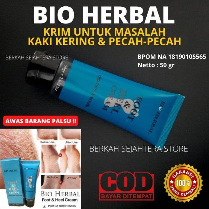 TERLARIS [BISA COD] !! BIO HERBAL Foot & Heel Cream - Obat Tumit Pecah ...