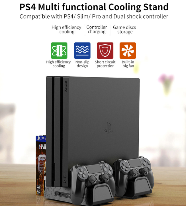 dobe-พัดลม-3-ตัว-series-multifunctional-cooling-stand-วางเครื่องps4-ได้ทุกรุ่น